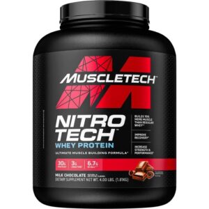 Muscletech Nitro Tech Whey Protein - 1810 g. kaina