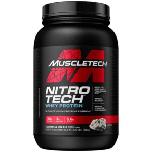 Muscletech Nitro Tech Whey Protein - 908 g. kaina