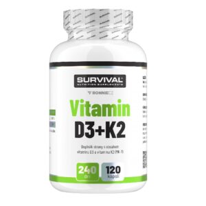 Survival Vitamin D3+K2 - 120 kaps.
