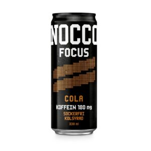 NOCCO Focus Cola gazuotas energinis gėrimas - 330 ml.